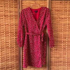 Banana Republic Red Polka Dot Dress